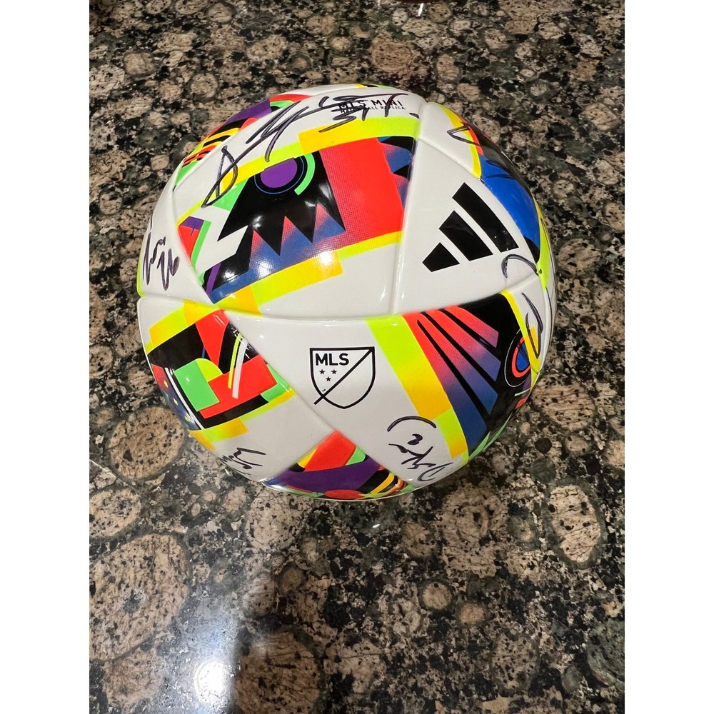 New England Revolution Signed Soccer Ball 2024 Team Autographed Adidas MLS Mini